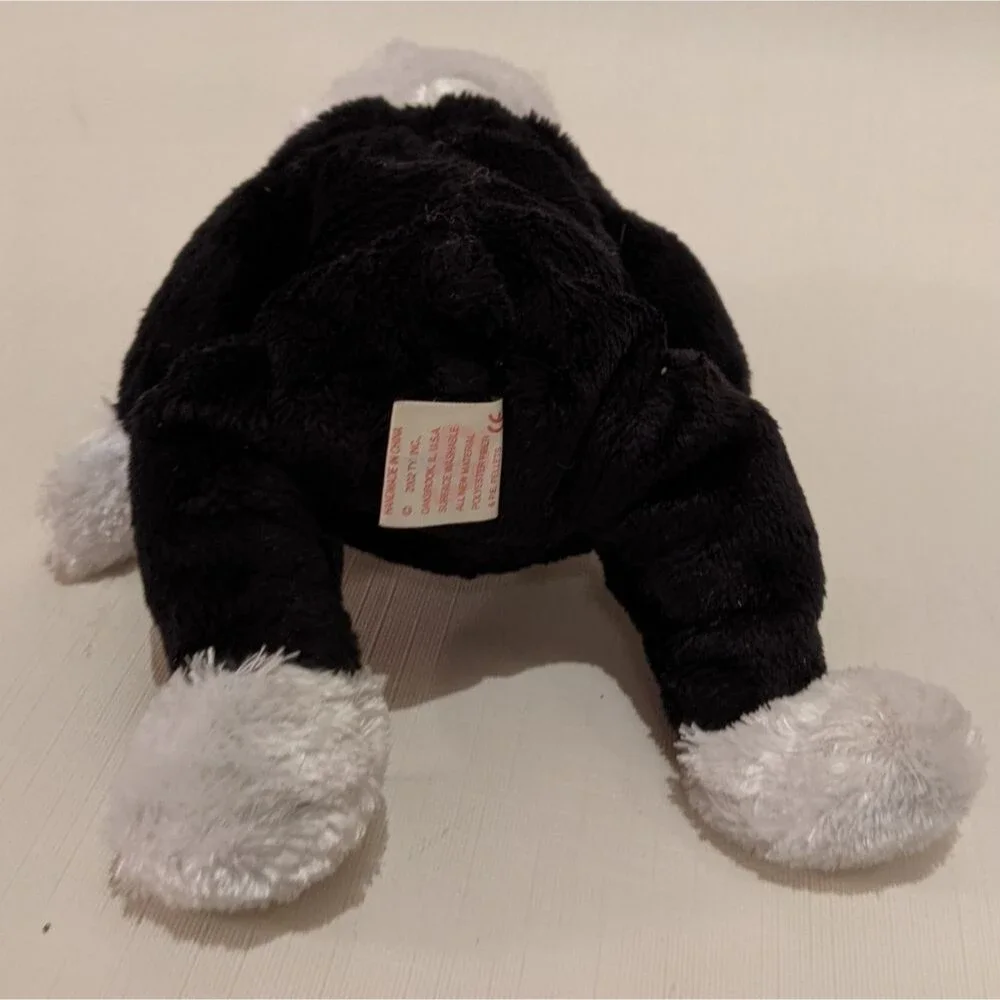 TY Beanie Baby Groom Wedding Bear Plush Vintage NEW Tag attached Black & White